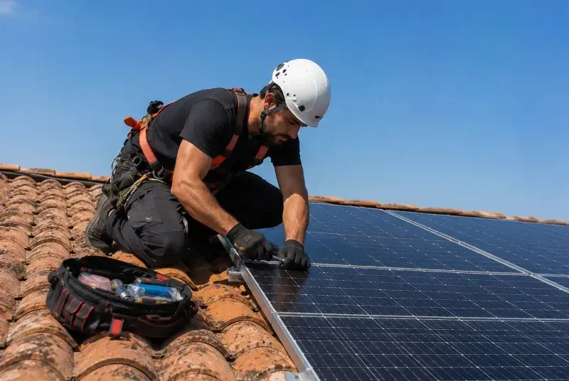 Maintenance et monitoring de panneaux solaires à Bout-du-Pont-de-Larn