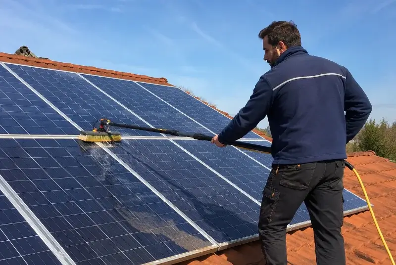 Nettoyage et entretien de panneaux solaires à Bout-du-Pont-de-Larn